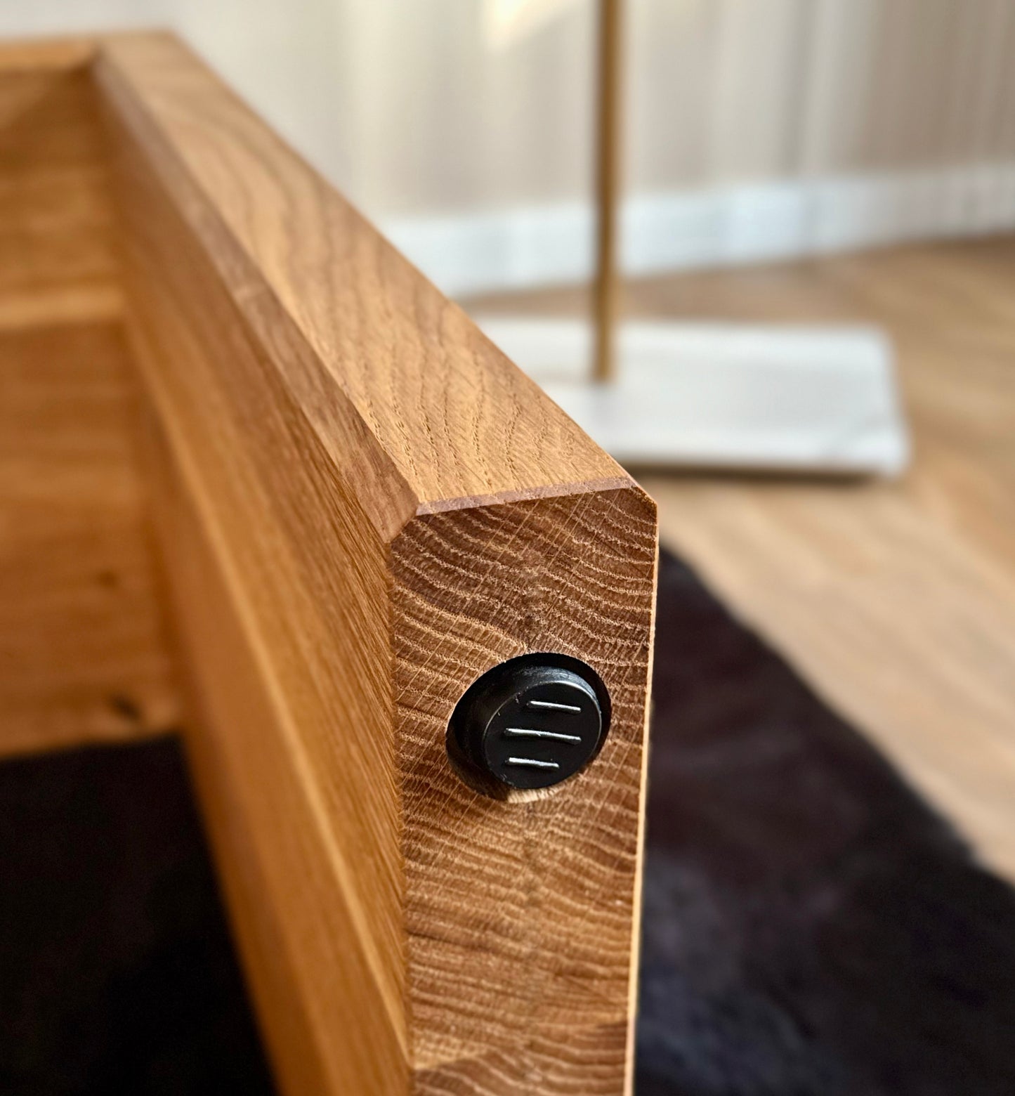 Minimalistische Wandkonsole aus Massivholz | Eichenholz Konsole | Handgefertigte Flurkonsole | Moderner Konsolentisch