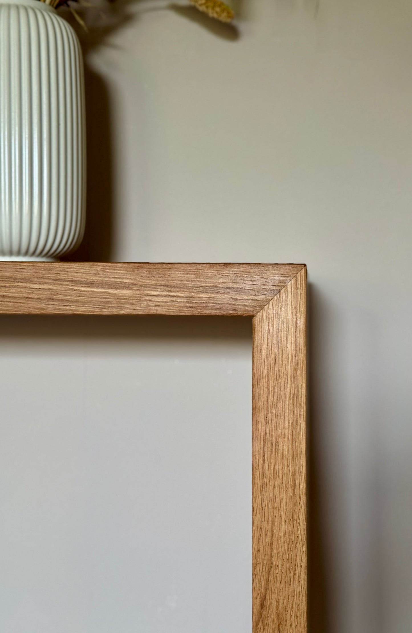 Minimalistische Wandkonsole aus Massivholz | Eichenholz Konsole | Handgefertigte Flurkonsole | Moderner Konsolentisch